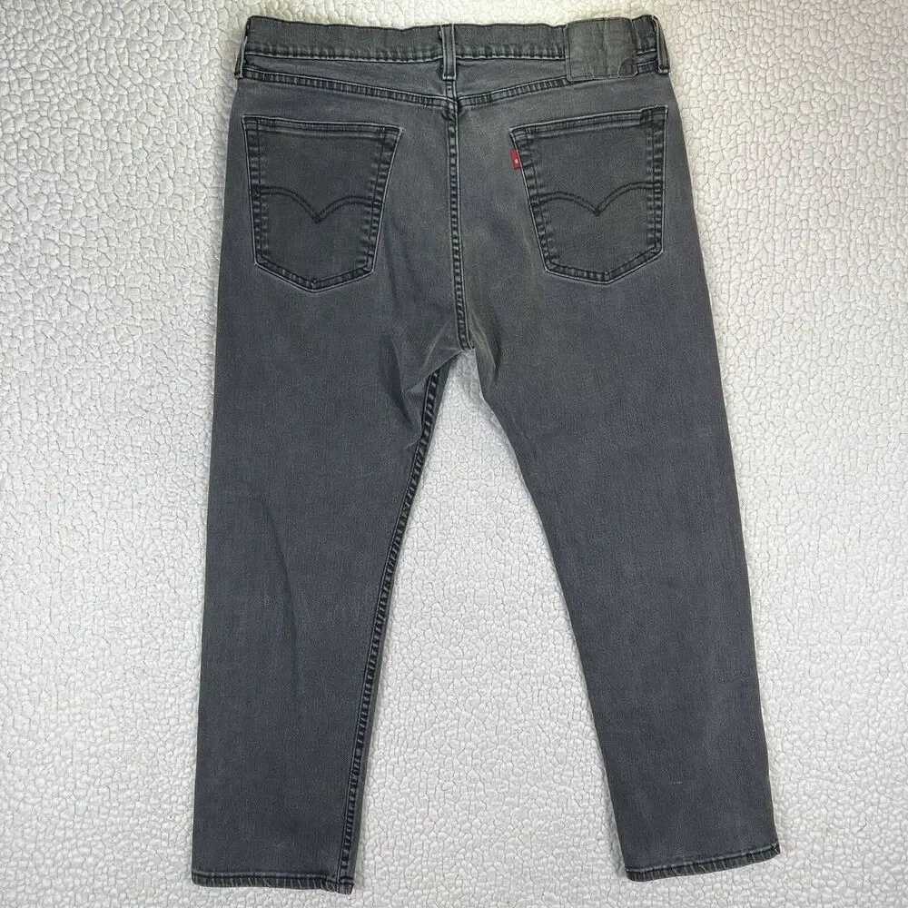 Levi’s 505 Jeans Men’s 36x29 (Actual 34x29) Black Faded Straight‎ Grunge Rock